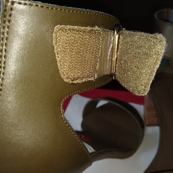 Tommy Hilfiger CHARLOT green leather stacked heel - Picture 2 of 7